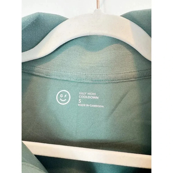 Hollister Gilly Hicks Green Cropped Quarter Zip Pullover size S - Picture 6 of 13